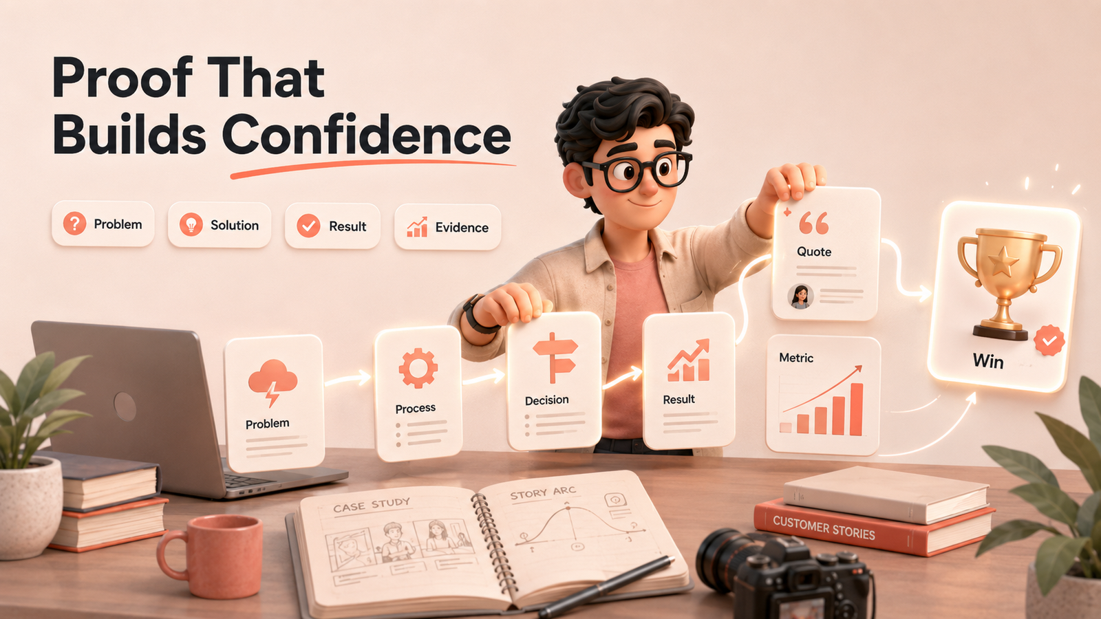 Mascot turning business proof into a clear case study story